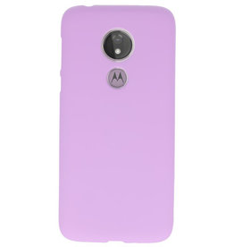 Farb-TPU-Hülle für Motorola Moto G7 Power Purple