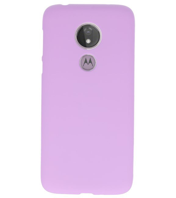 Color TPU case for Motorola Moto G7 Power Purple