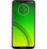 Farve TPU taske til Motorola Moto G7 Power Purple