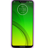 Funda TPU en color para Motorola Moto G7 Power Purple