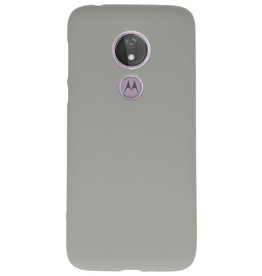 Farve TPU taske til Motorola Moto G7 Power Grey