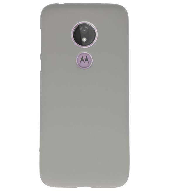 Coque en TPU couleur pour Motorola Moto G7 Power Grey