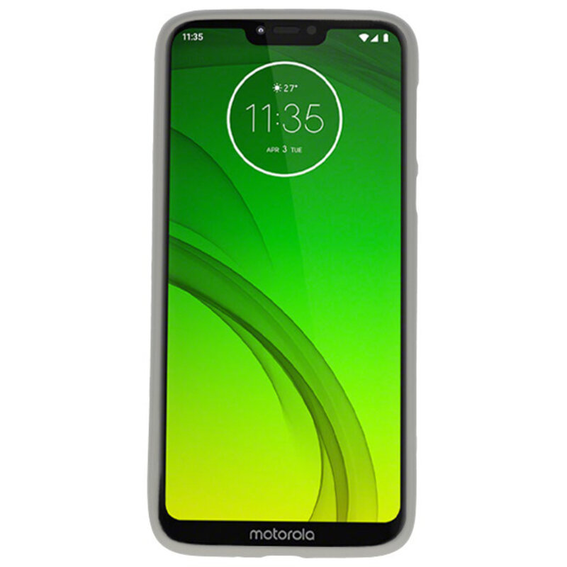 Farb-TPU-Hülle für Motorola Moto G7 Power Grey