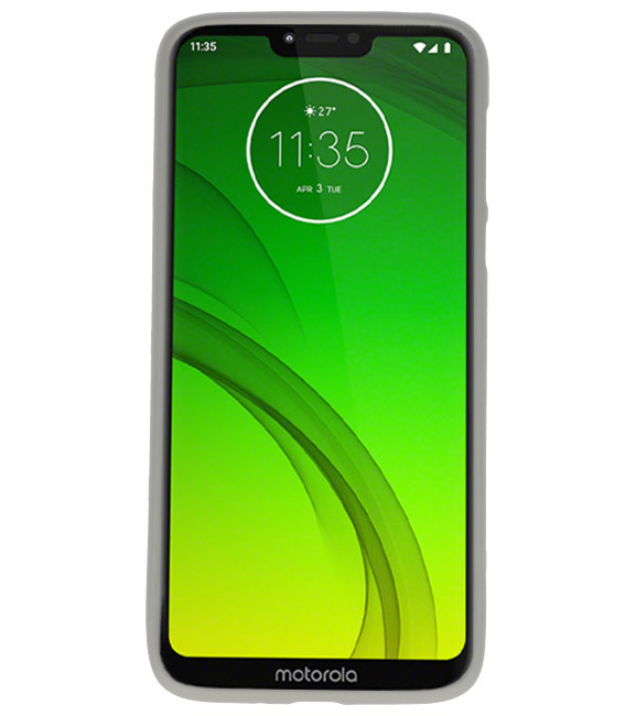 Coque en TPU couleur pour Motorola Moto G7 Power Grey