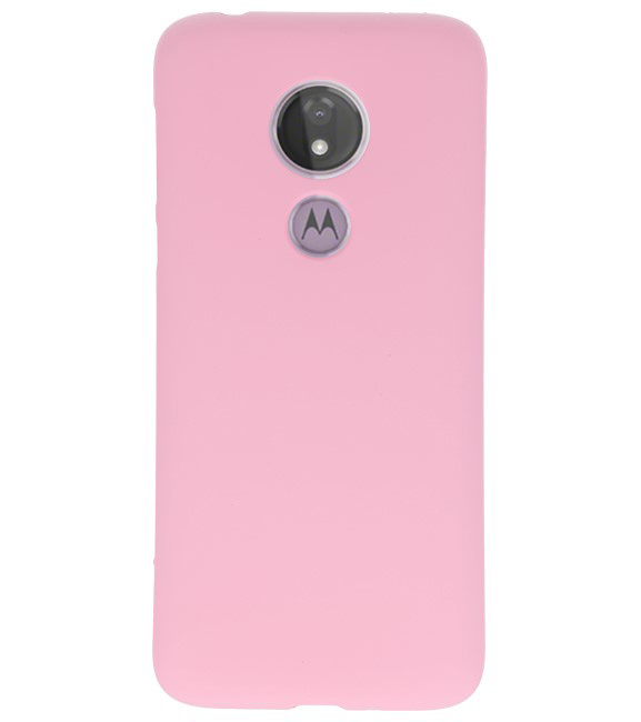 Coque en TPU pour Motorola Moto G7 Power Pink