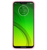 Coque en TPU pour Motorola Moto G7 Power Pink