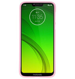 Custodia in TPU per Motorola Moto G7 Power Pink