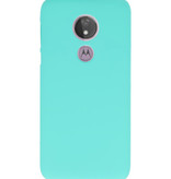 Farve TPU taske til Motorola Moto G7 Power Turkis