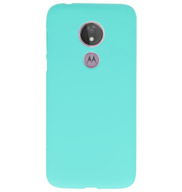 Farve TPU taske til Motorola Moto G7 Power Turkis