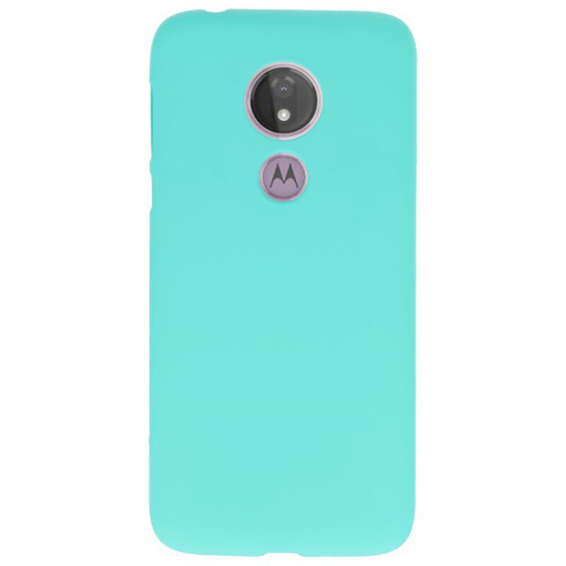 Farve TPU taske til Motorola Moto G7 Power Turkis