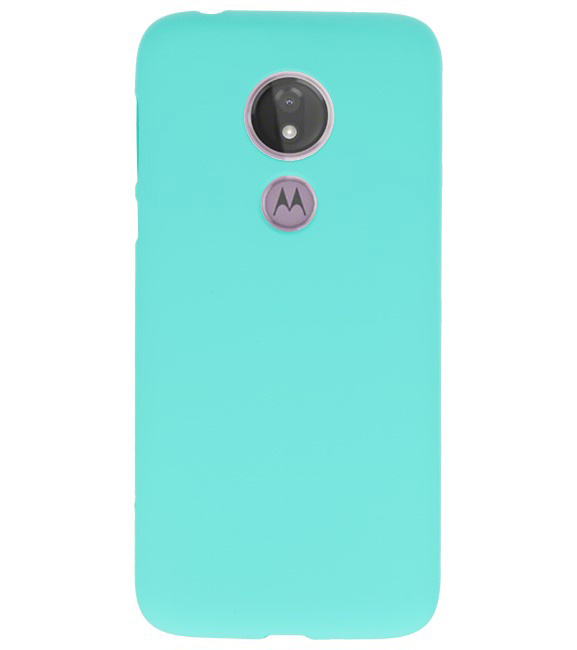 Color TPU case for Motorola Moto G7 Power Turquoise