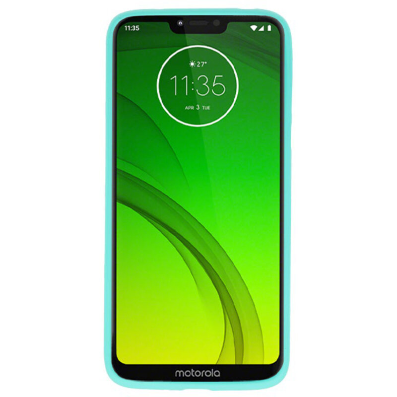 Funda TPU en color para Motorola Moto G7 Power Turquoise