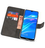 Casos de billetera Estuche para Huawei Y7 / Y7 Prime (2019) Negro