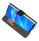 Casos de billetera Estuche para Huawei Y7 / Y7 Prime (2019) Negro