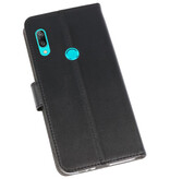 Casos de billetera Estuche para Huawei Y7 / Y7 Prime (2019) Negro