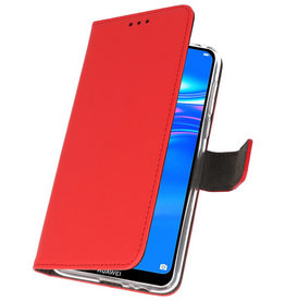 Custodia a Portafoglio per Huawei Y7 / Y7 Prime (2019) Rosso