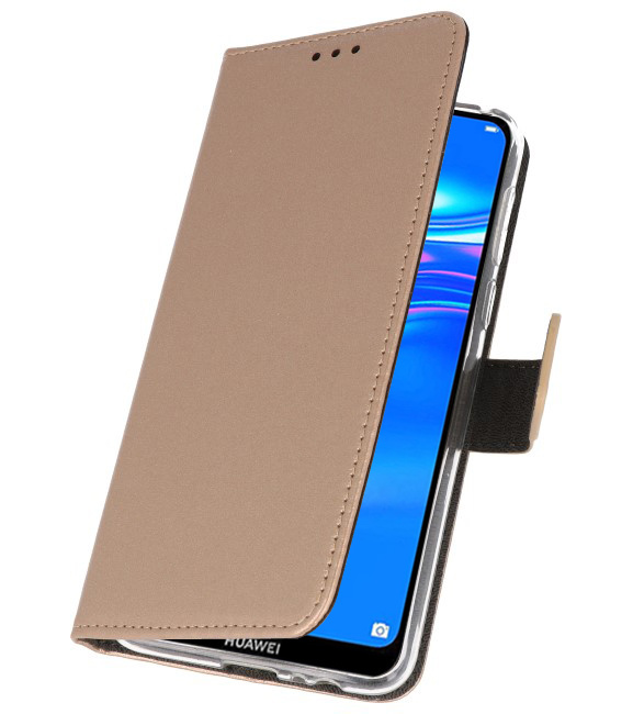 Etuis portefeuille Etui pour Huawei Y7 / Y7 Prime (2019) Or