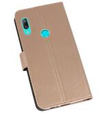 Wallet Cases Hoesje voor Huawei Y7 / Y7 Prime (2019) Goud