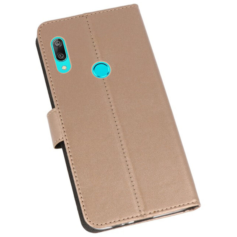 Custodia a portafoglio Custodia per Huawei Y7 / Y7 Prime (2019) Oro