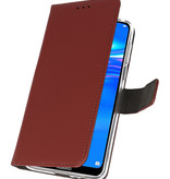 Wallet Cases Hülle für Huawei Y7 / Y7 Prime (2019) Braun