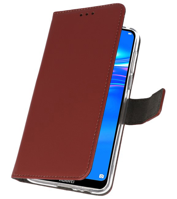 Etuis portefeuille Etui pour Huawei Y7 / Y7 Prime (2019) Marron