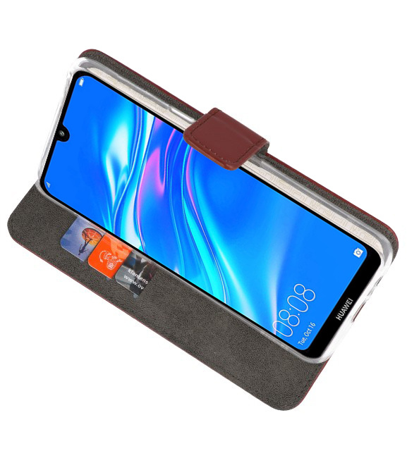 Wallet Cases Hülle für Huawei Y7 / Y7 Prime (2019) Braun