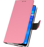 Wallet Cases Hoesje voor Huawei Y7 / Y7 Prime (2019) Roze