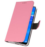 Brieftasche Tasche für Huawei Y7 / Y7 Prime (2019) Pink