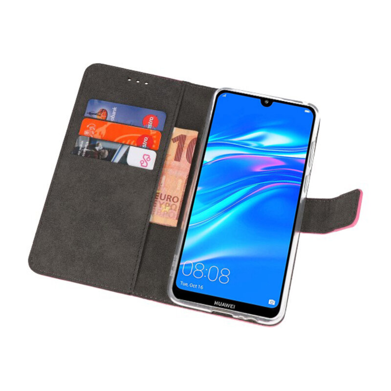 Brieftasche Tasche für Huawei Y7 / Y7 Prime (2019) Pink
