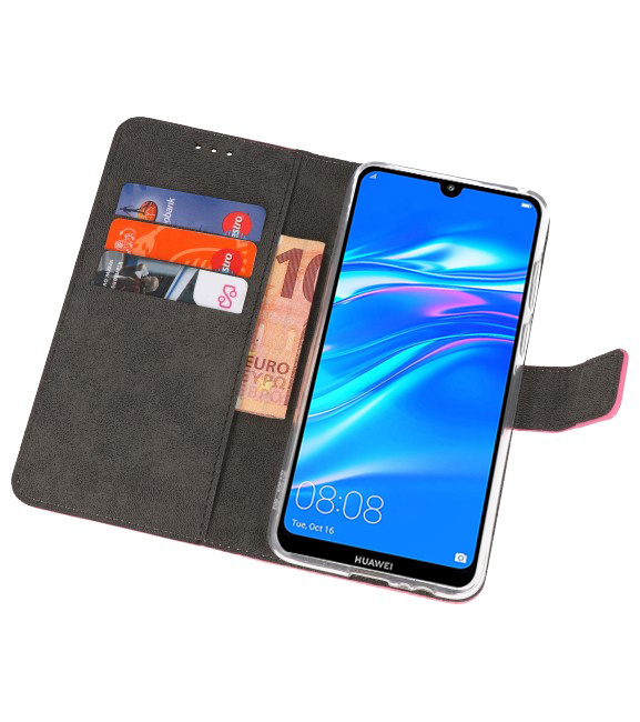 Brieftasche Tasche für Huawei Y7 / Y7 Prime (2019) Pink