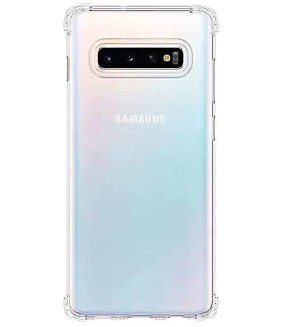 Schokbestendig transparant TPU hoesje voor Galaxy S10 Plus met verpakking