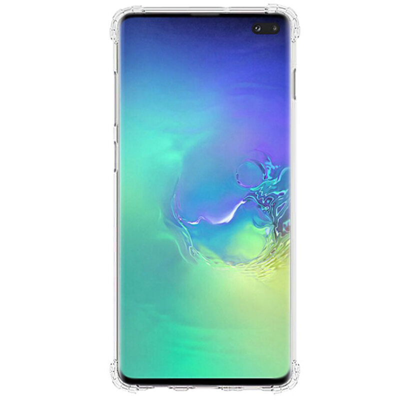 Coque en TPU transparente antichoc pour Galaxy S10 Plus avec emballage