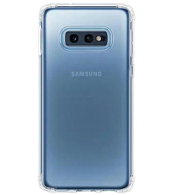 Shockproof transparent TPU case for Galaxy S10e with packaging