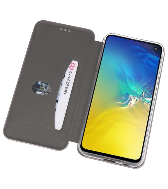 Etui Folio Slim pour Samsung Galaxy S10e Gris