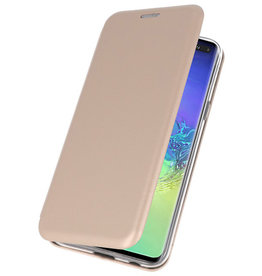 Etui Folio Slim pour Samsung Galaxy S10 Plus Gold