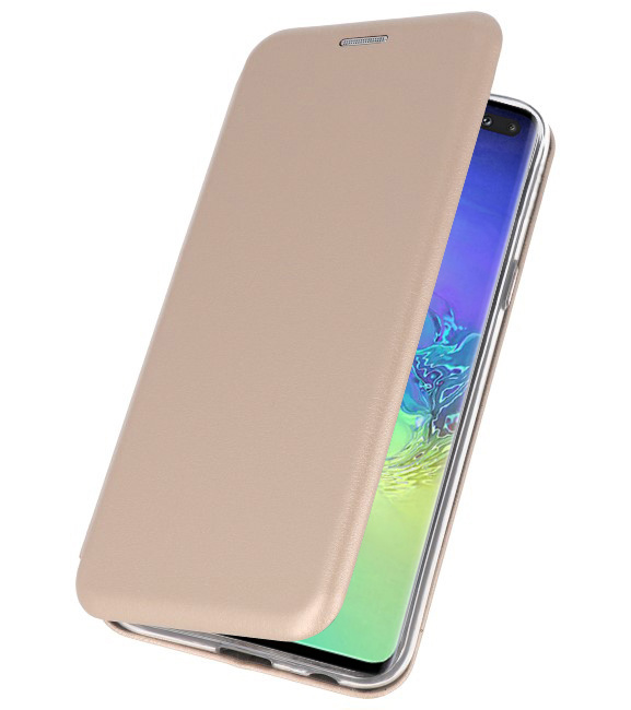 Etui Folio Slim pour Samsung Galaxy S10 Plus Gold
