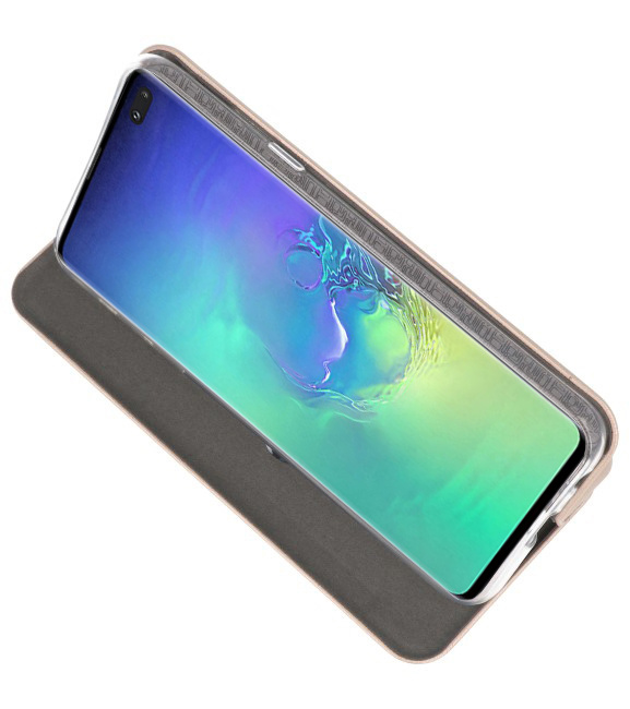 Custodia Folio sottile per Samsung Galaxy S10 Plus Gold