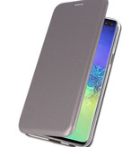 Etui Folio Slim pour Samsung Galaxy S10 Plus Gris