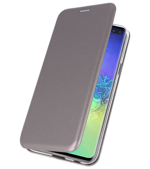 Custodia Folio sottile per Samsung Galaxy S10 Plus Grigio