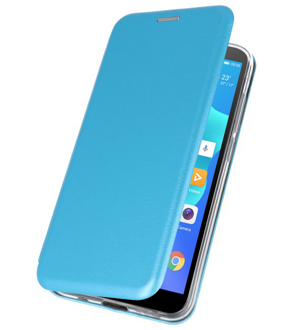 Etui Folio Slim pour Huawei Y5 Lite / Y5 Prime 2018 Bleu