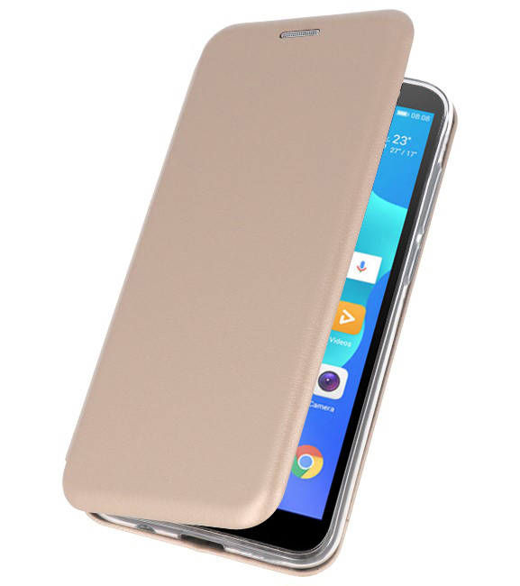 Schmaler Folio-Koffer für Huawei Y5 Lite / Y5 Prime 2018 Gold