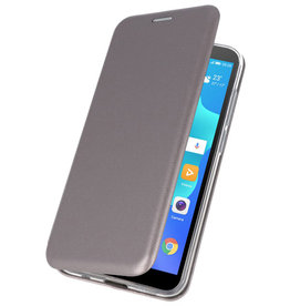 Etui Folio Slim pour Huawei Y5 Lite / Y5 Prime 2018 Gris