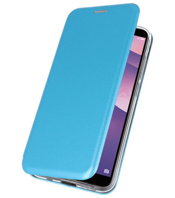 Schmales Folio-Case für Huawei Y7 / Y7 Prime 2018 Blau