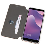 Etui Folio Slim pour Huawei Y7 / Y7 Prime 2018 Or