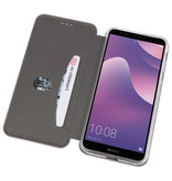 Custodia Folio sottile per Huawei Y7 / Y7 Prime 2018 Grigio