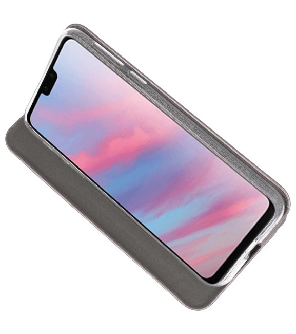 Custodia Folio sottile per Huawei Y9 2019 grigio