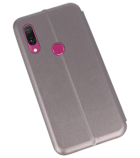 Etui Folio Slim pour Huawei Y9 2019 Gris