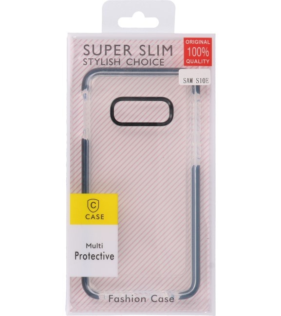 Armor TPU-Hülle für Samsung Galaxy S10e transparent / schwarz