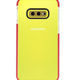 Armatura Custodia in TPU per Samsung Galaxy S10e Trasparente / Rosso