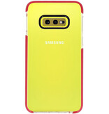 Armor TPU Hoesje voor Samsung Galaxy S10e Transparant / Rood